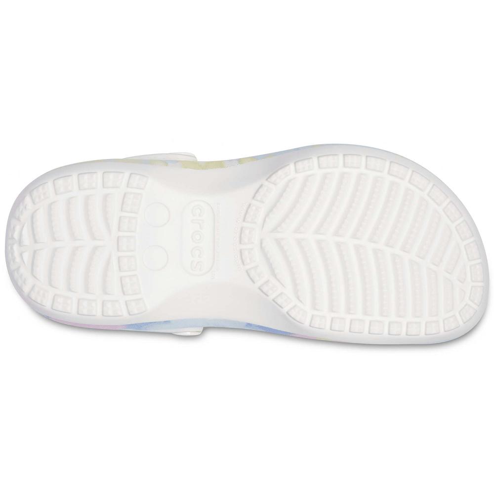 Compensées Crocs Classiche Plateforme Tie-Dye Graphic Clog Femme Multicolore | France 0639GSOL